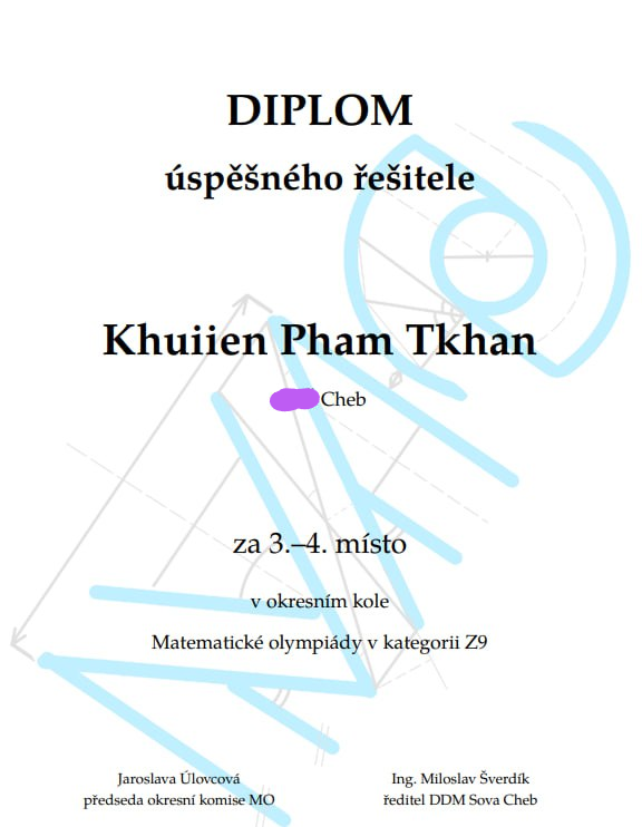 3.–4. místo v okresním kole MO